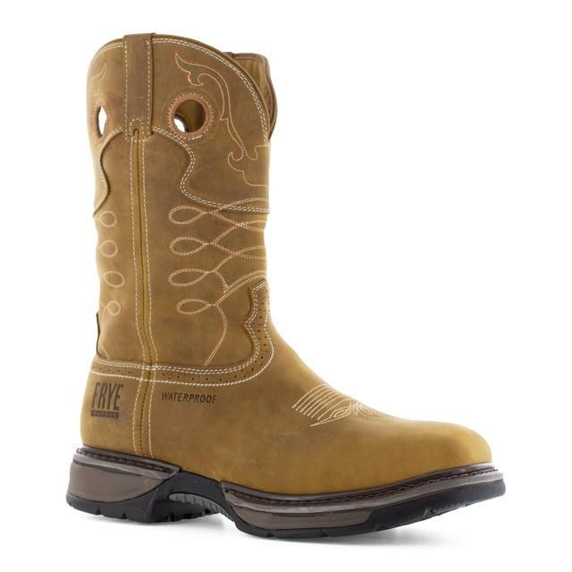 BOOT, 11" TAN PULL-ON STEEL TOE, FRYE