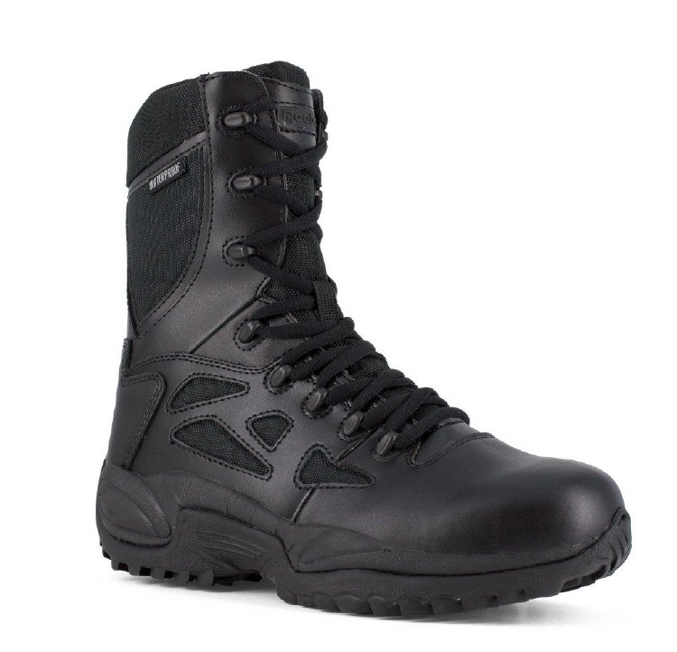 BOOT, 8" RAPID RESPONSE SIDE ZIP SOFT TOE, REEBOK
