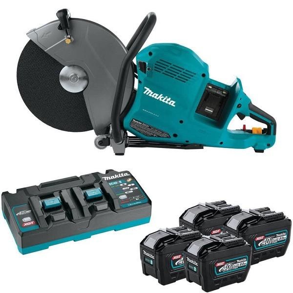 SAW, 14" MAKITA 80V BATTERY OP. 4-40V BATTERY, CHARGER W/BLADE