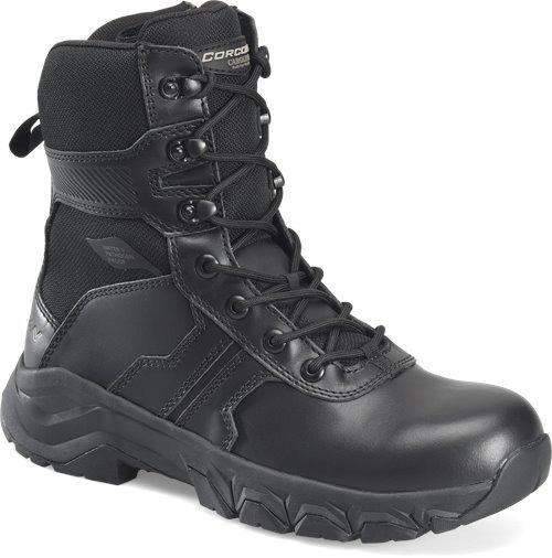 BOOT, 8" WP/PATHOGEN RESISTING SIDE-ZIP SOFT TOE DUTY, CAROLINA
