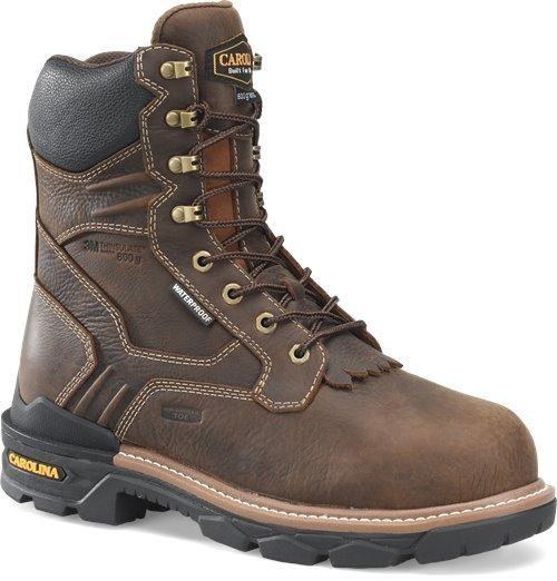 BOOT, 8" WATERPROOF 600G INSULATED COMP TOE, CAROLINA