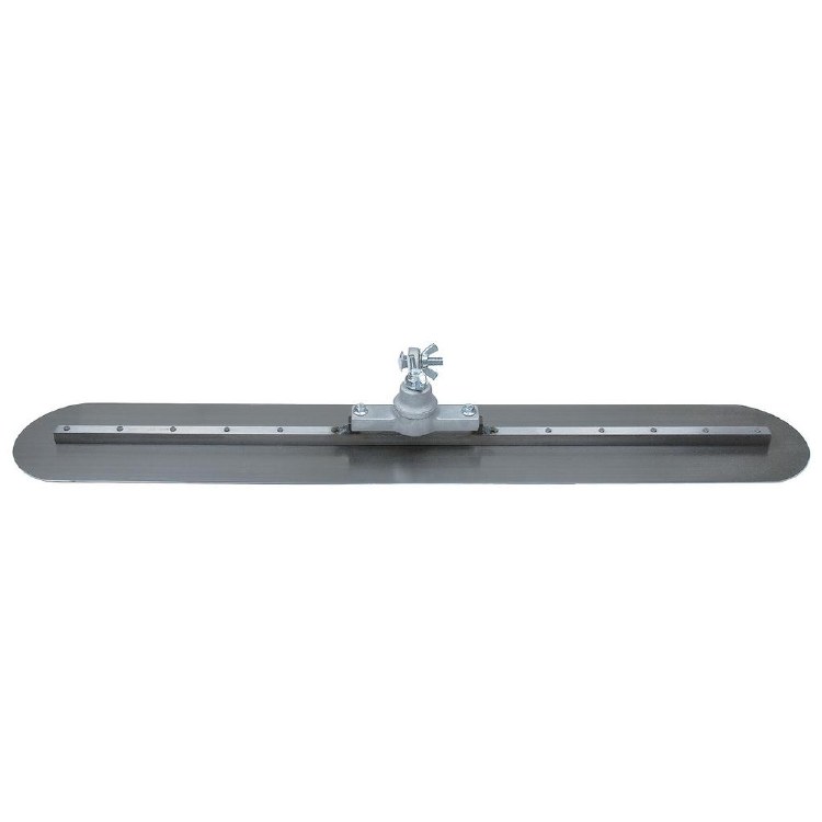 FRESNO 30" ROUND END BLUE STEEL TROWEL W/ ALL-ANGLE BRACKET