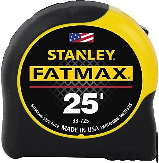 TAPE MEASURE, 25 FT x 1-1/4", STANLEY- FAT MAX