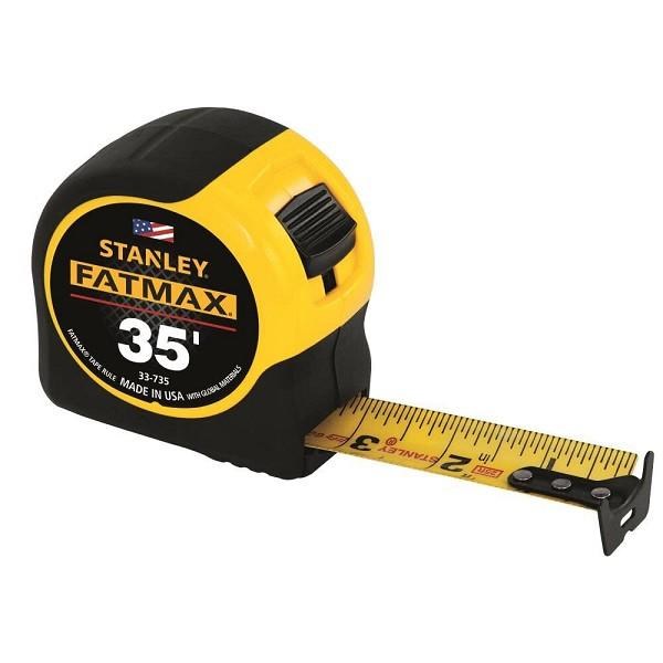 TAPE MEASURE, 35 FT x 1-1/4", STANLEY- FAT MAX