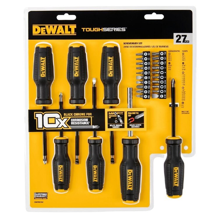 SCREWDRIVER SET, 27 PC MAXFIT