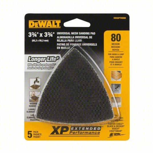 MESH 80 GRIT, HOOK and LOOP, TRIANGLE, 5-Pack