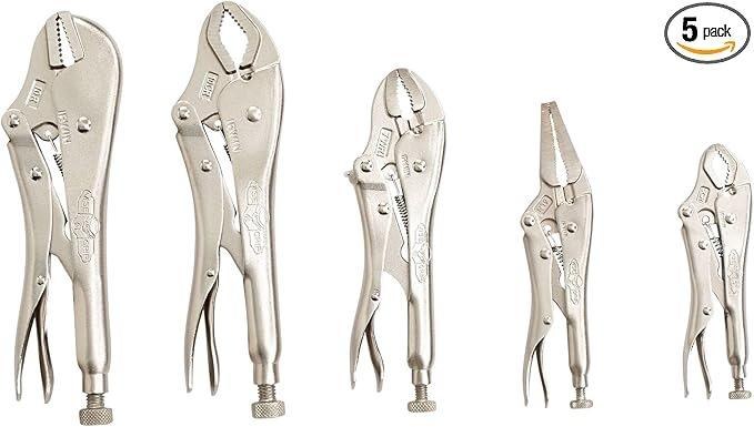 KIT, 5 PC LOCKING PLIER ORIGINAL, W/BAG. IRWIN/VISE GRIP