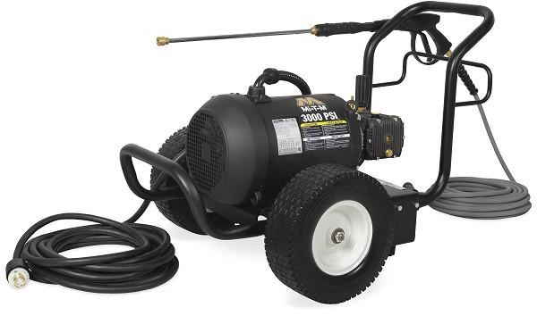 PRESSURE WASHER, ON CART, 3000 PSI 3.9 GAL/MIN, 8.0 HP 460V 3PHASE 10.0A
