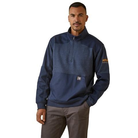 SWEATSHIRT, REBAR WORKMAN DURACANVAS 1/4 ZIP, ARIAT