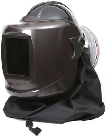Respirator PF60ESM+,  BLACK STEDPRENE FR NECK CAPE, HE Filter, ADF INSITE WELDING LENS, INTERNAL & EXTERNAL SWITCH , Black Hard Hat PAPR