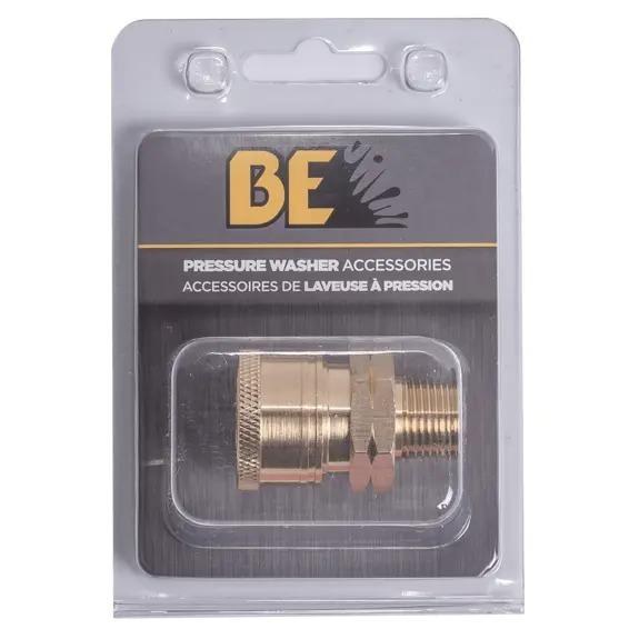 COUPLER; 3/8"QCx3/8"MNPT, BRASS, BOXED
