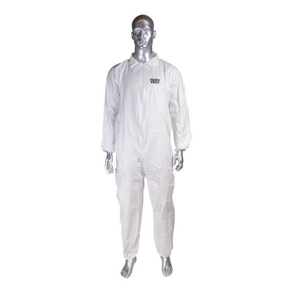 COVERALLS BUNNY SUIT, QTY 25, DISPOSABLE, WITH HOOD , LARGE