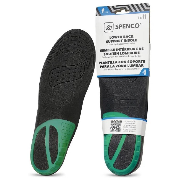 INSOLE, SPENCO LOWER BACK SUPPORT MENS 7-13, IMPLUS