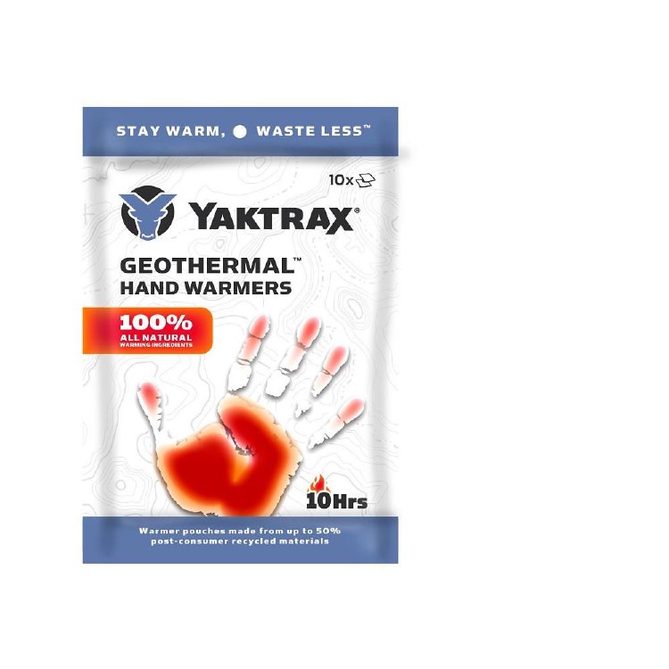 YAKTRAX GEOTHERMAL HAND WARMERS 10PK BAG, IMPLUS