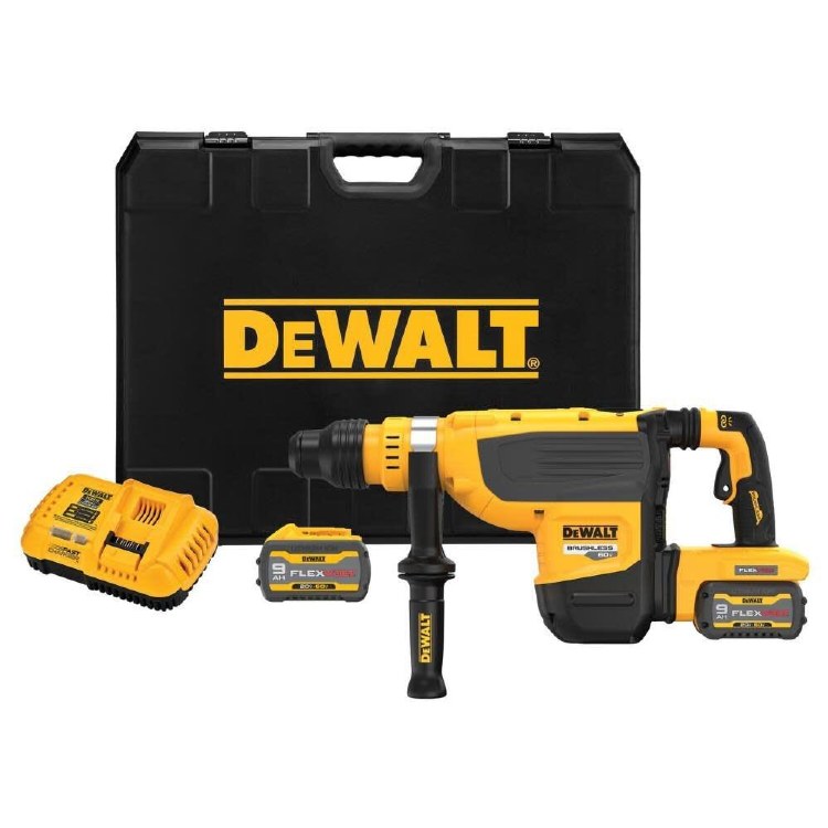 HAMMER KIT-SDS MAX 1-7/8" COMBO -FLEXVOLT 60V- BRUSHLESS DEWALT KIT- 2  9AH 60V BATTERIES
