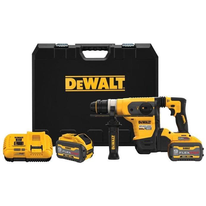 Hammer Rotary Kit SDS Plus 60V Max Flexvolt Brushless Cordless 1-1/4" Dewalt (2) Batteries (1) Charger
