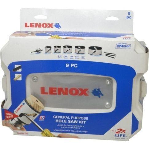 HOLE SAW KIT HS 500G  GENERAL PURPOSE 9 PIECE 5 SIZES 2-1/8" to 4-3/4"