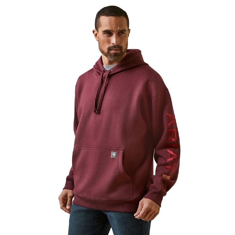 SWEATSHIRT, REBAR GRAPHIC HOODIE, ARIAT