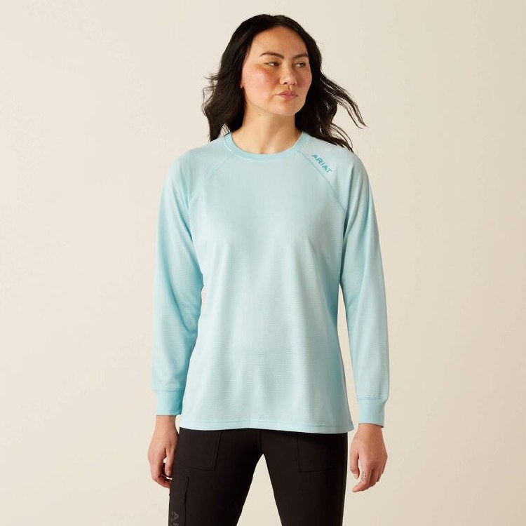 TSHIRT, WOMES REBAR HEAT FIGHTER LONG SLEEVE, ARIAT