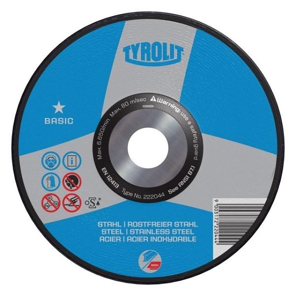 BLADE, 9" x .075" x 7/8" ARBOR TYROLIT ABRASIVE GEN. PURPOSE STEEL METAL CUTOFF WHEEL SOLD EA