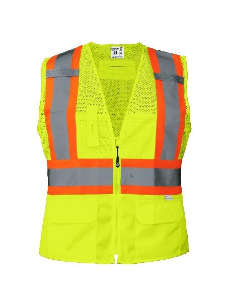 VEST ANSI CLASS 2 HI-VIS 3M CONTOURED FIT FOR WOMEN ANS/ISEA 107 Class 2, HVSA type R- FROGWEAR