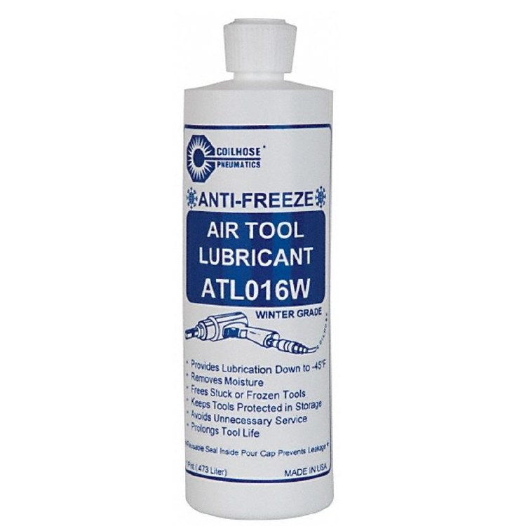 LUBRICANT, AIR TOOL OIL, W/ ANTI-FREEZE,  16 OZ PLASTIC SQUEEZE BOTTLE