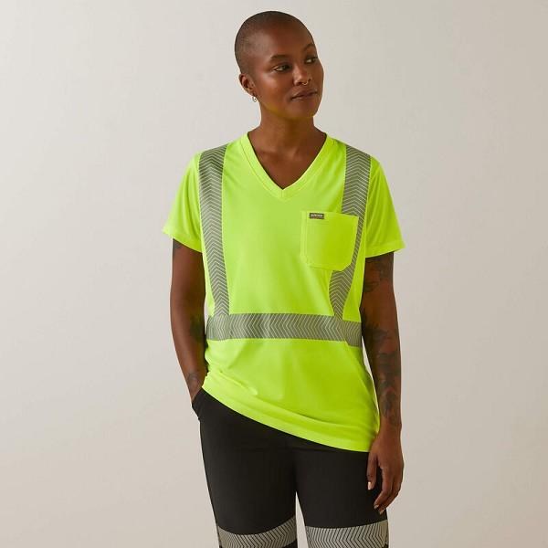 SHIRT, WOMENS REBAR HI-VIZ ANSI TEE, ARIAT