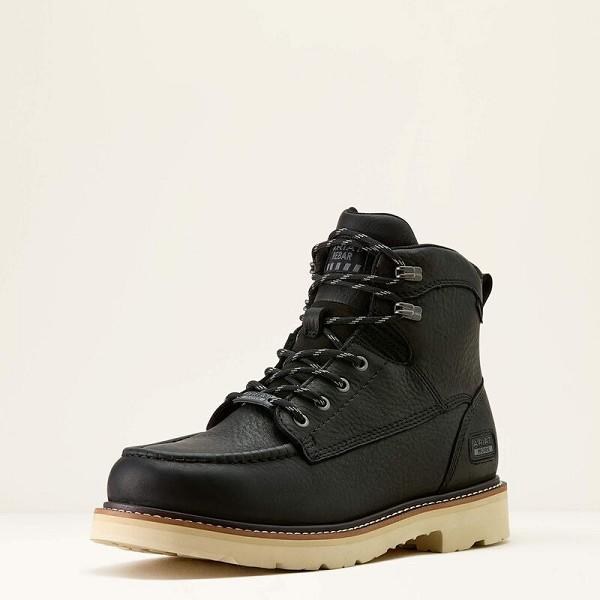 BOOT, 6" REBAR LIFT BLACK SOFT TOE WATERPROOF, ARIAT