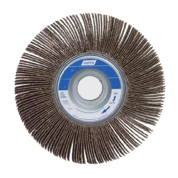FLAP WHEEL 6 X 1-1/2 X 1 60 GRIT R207 AO