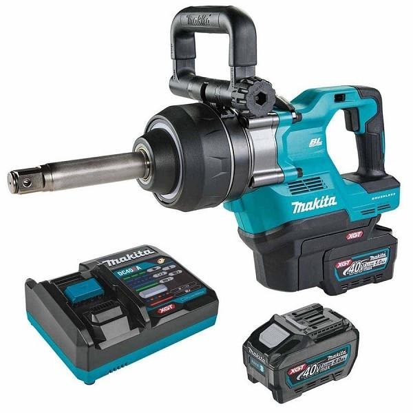 IMPACT WRENCH, MAKITA 1" 2,950 FTLB 40V MAX XGT CORDLESS 2 BATTERIES CHARGER