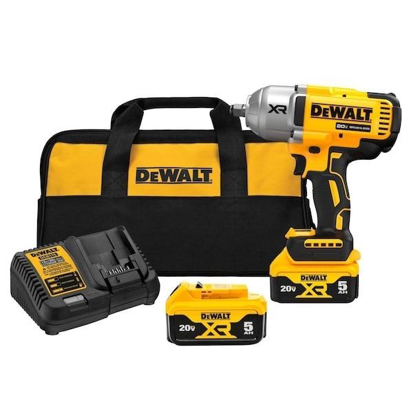 IMPACT -1/2" HIGH TORQUE, 20V HOG RING  MAX 2-5 AH BATTERY and CHARGER