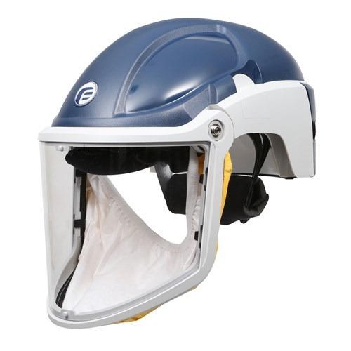 Respirator, PF3000 PAPR, Blue Hard Hat, Clear Visor, Tychem QC Face Seal