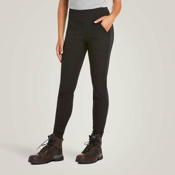 LEGGING, WOMENS REBAR DURASTRETCH UTILITY LEGGING BLACK, ARIAT