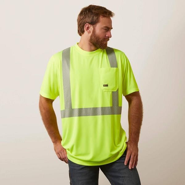 SHIRT, MENS REBAR HI-VIZ ANSI SHORT SLEEVE, ARIAT