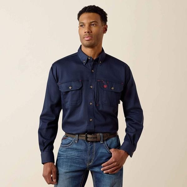 SHIRT, FR MEN'S SOLID VENT LONG SLEEVE WORK, ARIAT