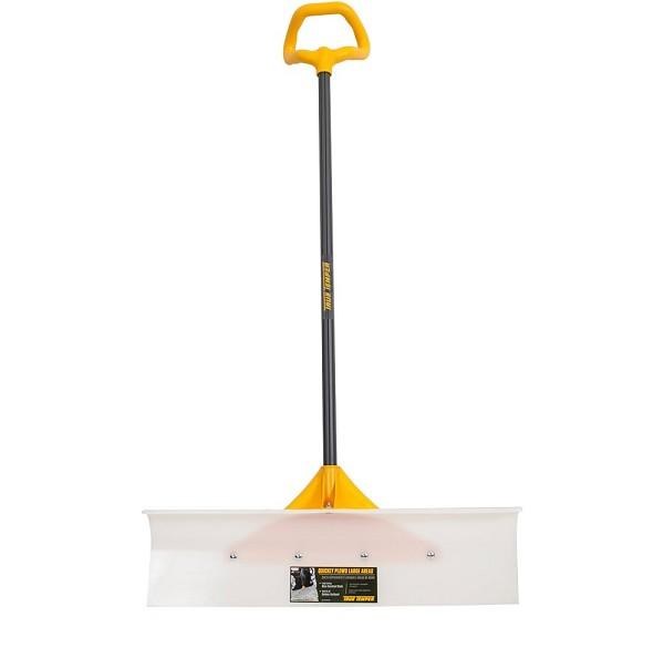 SNOW SHOVEL, 30" PUSHER ULTRA HIGH MOLRCULAR WEIGHT BLADE W/VERSAGRIP HANDLE
