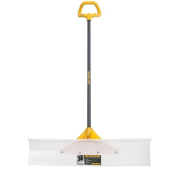 SNOW SHOVEL, 36" PUSHER ULTRA HIGH MOLRCULAR WEIGHT BLADE W/VERSAGRIP HANDLE