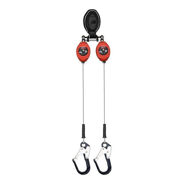 RETRACTABLE BRUTE BACKER  Class LE V2  SRL-P with Aluminum Rebar Hoos to anchor, Dorsal connector shock pack other end  (ANSI) â€“ Dual Dorsal Connector Included