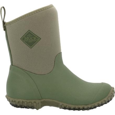 BOOT, WOMENS MUCKSTER II MID, GREEN/FLORAL LINING, MUCK