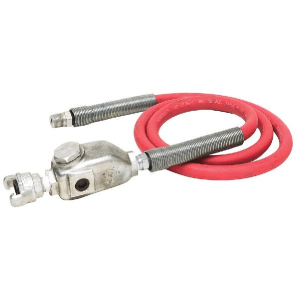 HOSE, WHIP, 1/2" X 6 ' WITH 1/2 SWIVEL AND INLINE OILER