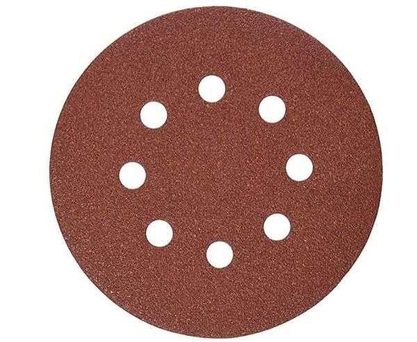 SANDPAPER 5" HOOK-N-LOOP 80 GRIT 5 PAK- 8 HOLE