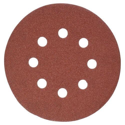 SANDPAPER 5" HOOK-N-LOOP 220 GRIT 5 PAK- 8 HOLE