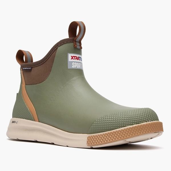 BOOT, 6" ANKLE DECK BOOT SPORT, OLIVE, XTRATUF