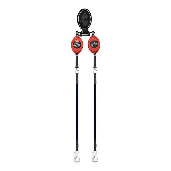 RETRACTABLE BRUTE BACKER LEADING EDGE Class LE V2  SRL-P   Dual Interchangeable 7.5 ft. Cable SRL-P with 2.5 ft. Web and Tie-Back Hook