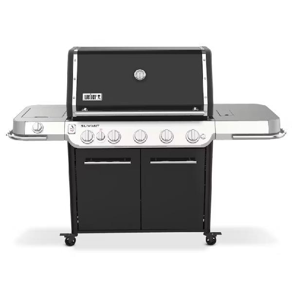 GRILL SUMMIT FS38E  5 BURNER BLACK PROPANE LP GAS  with SIDE BURNER, ROTISSERIE