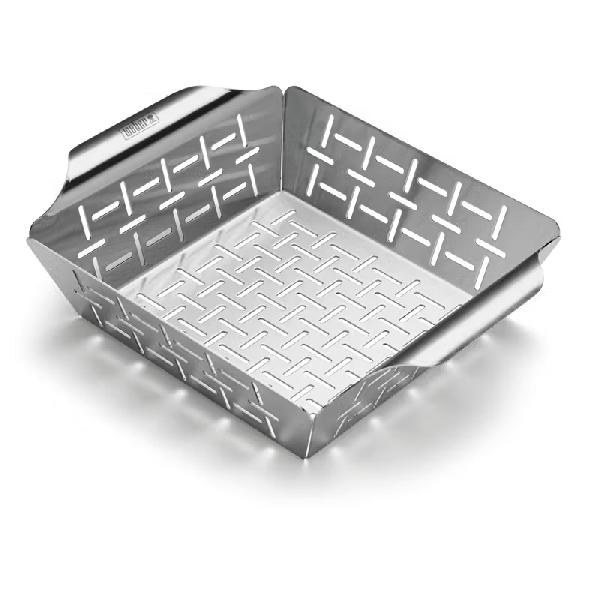 GRILLING BASKET SMALL DELUXE - VEGETABLES,  MEAT, SEAFOOD