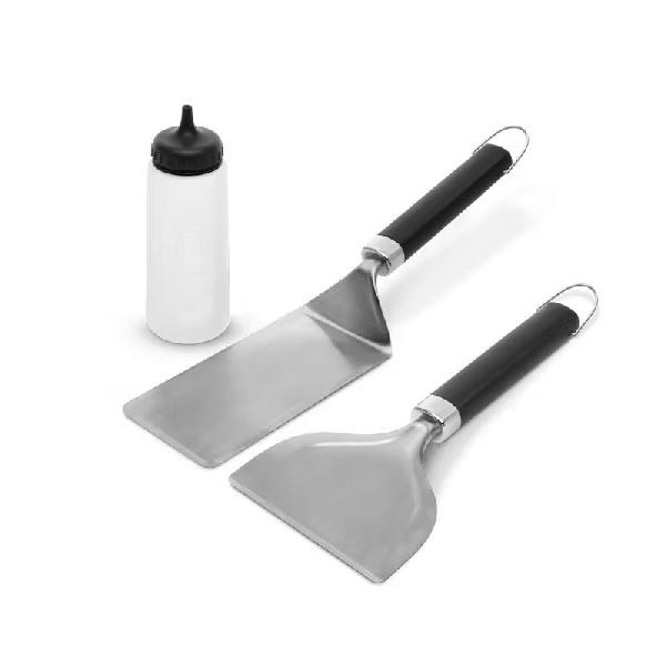 GRIDDLE STARTER TOOL SET 3 PIECE SPATULA, SCRAPER, SQUEEZE BOTTLE  PRECISION