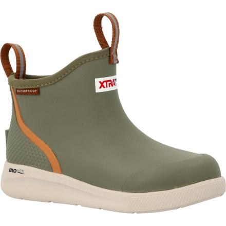 BOOT, KIDS ANKLE DECK BOOT SPORT, OLIVE, XTRATUF