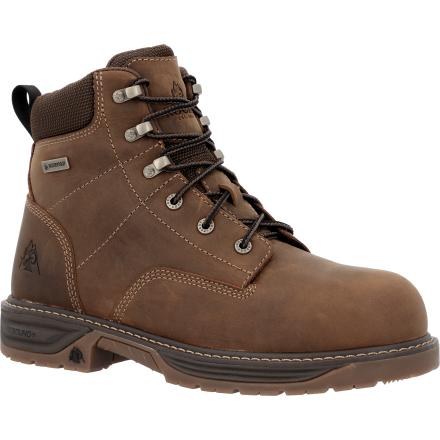 BOOT, 6" IRONCLAD LACE UP WATERPROOF COMP TOE, ROCKY