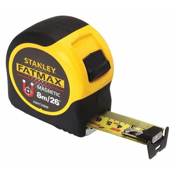 STANLEY Fat Max Fm Tape Cd 8M 26Ft Magnetic Hook